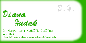 diana hudak business card